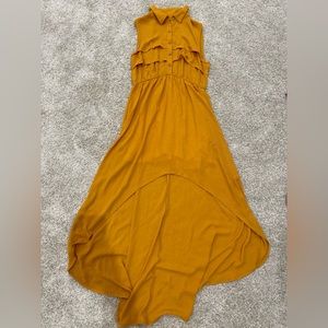 Gold high low Dress